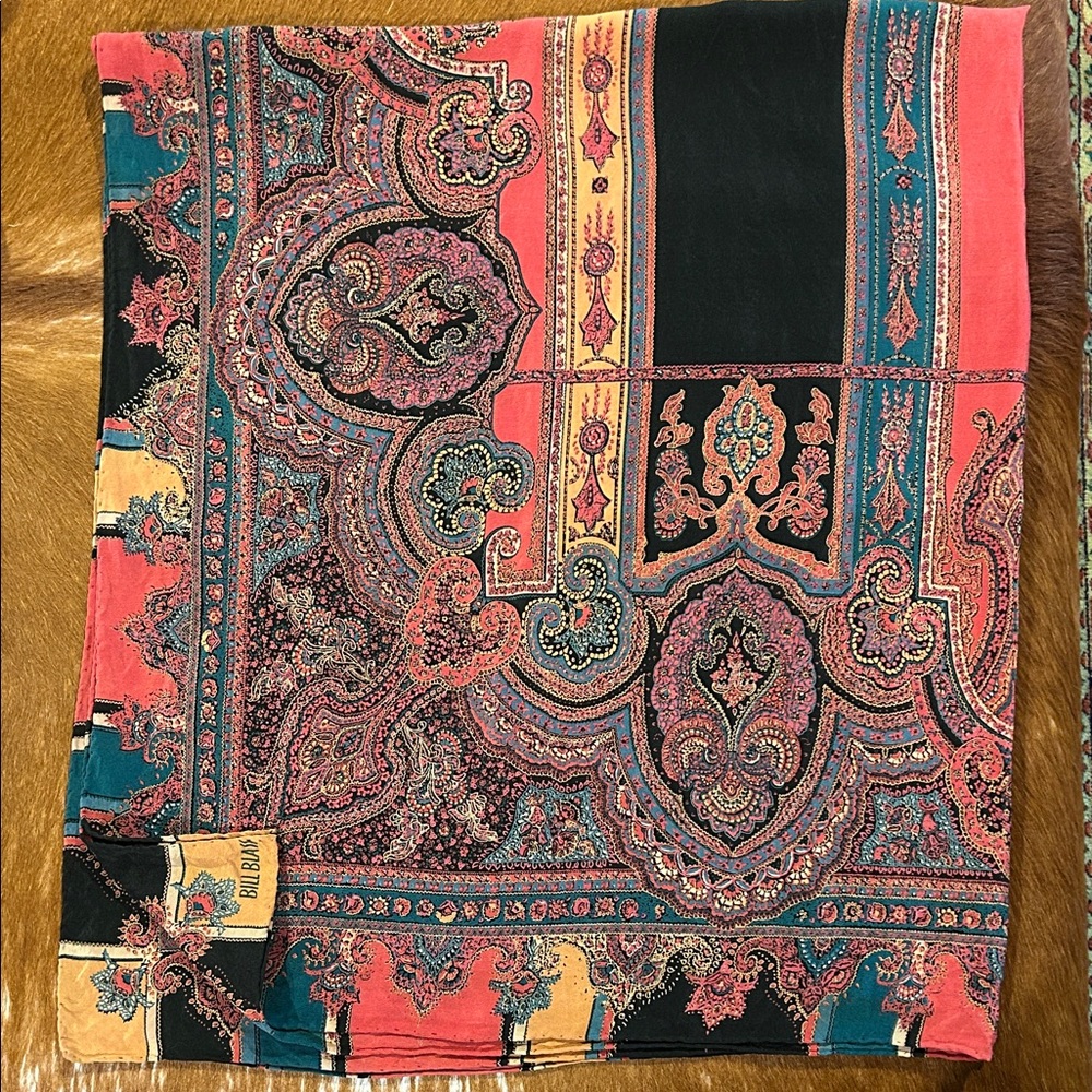 Vintage Silk Scarf Bill Blass
